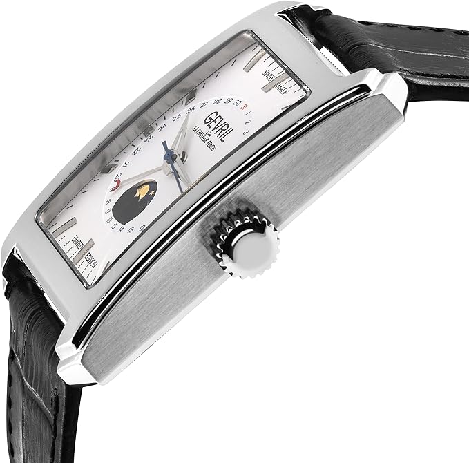 Gevril Men Analog Automatic Watch with Leather Strap