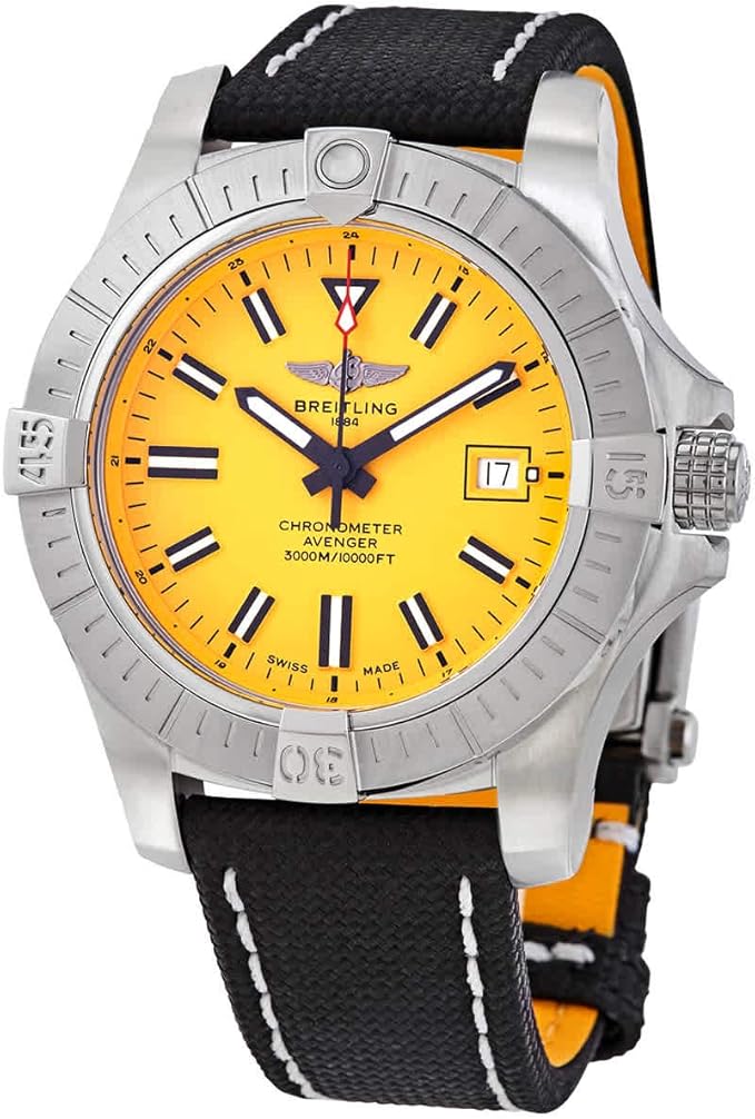 Avenger Seawolf Automatic Chronometer Yellow Dial Men's Watch