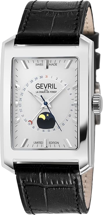 Gevril Men Analog Automatic Watch with Leather Strap